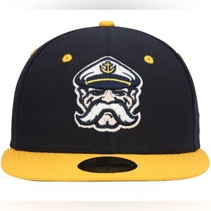 New Era Lake County Captains Team Alternate 59FIFTY Fitted Hat - Navy. NWT